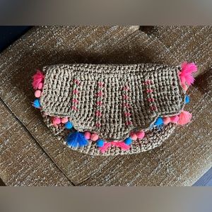 Lilly Pulitzer Straw Clutch